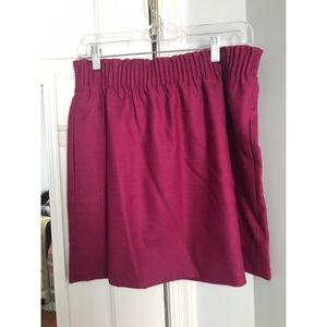 J. Crew Magenta Sidewalk Skirt